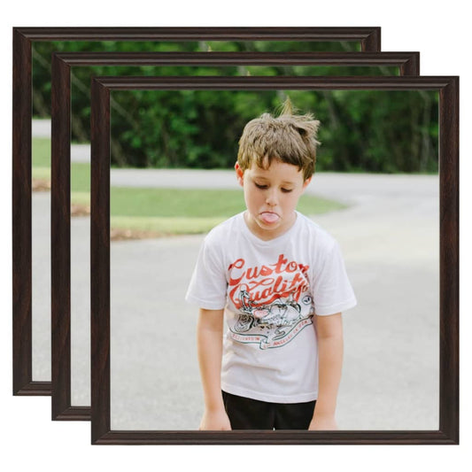Fotolijsten 3 St Voor Tafel 30X30 Cm Mdf Zwart