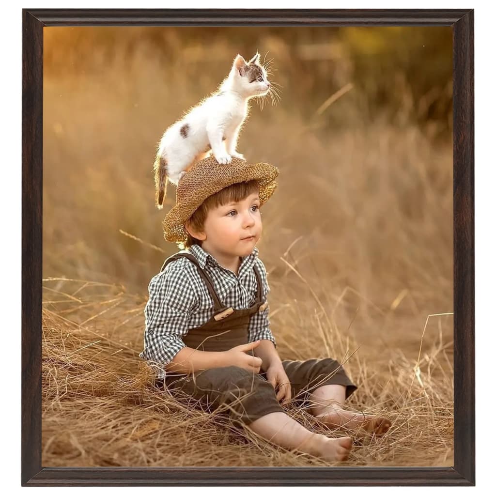 Fotolijsten 3 St Voor Wand 40X40 Cm Mdf Zwart