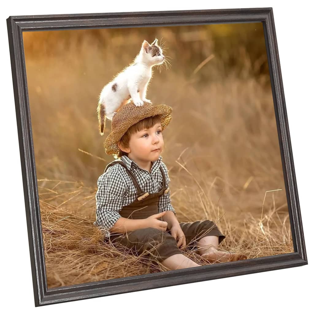 Fotolijsten 3 St Voor Wand 40X40 Cm Mdf Zwart