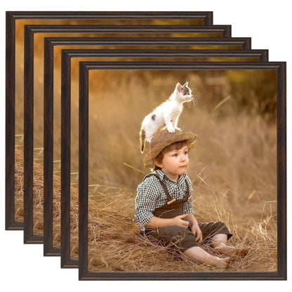 Fotolijsten 5 St Voor Wand 40X40 Cm Mdf Zwart