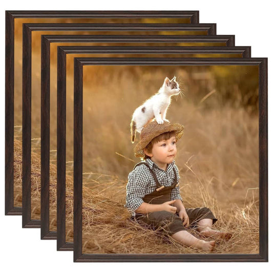 Fotolijsten 5 St Voor Wand 40X40 Cm Mdf Zwart