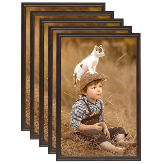 Fotolijsten 5 St Voor Wand 42X59,4Cm Mdf Zwart