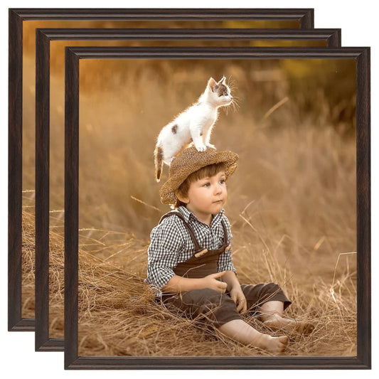 Fotolijsten 3 St Voor Wand 50X50 Cm Mdf Zwart