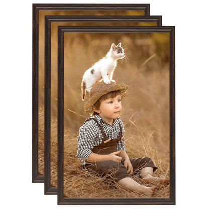 Fotolijsten 3 St Voor Wand Of Tafel 59,4X84 Cm Mdf Zwart