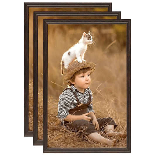 Fotolijsten 3 St Voor Wand Of Tafel 59,4X84 Cm Mdf Zwart