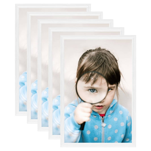Fotolijsten 5 St Voor Wand Of Tafel 10X15 Cm Mdf Wit
