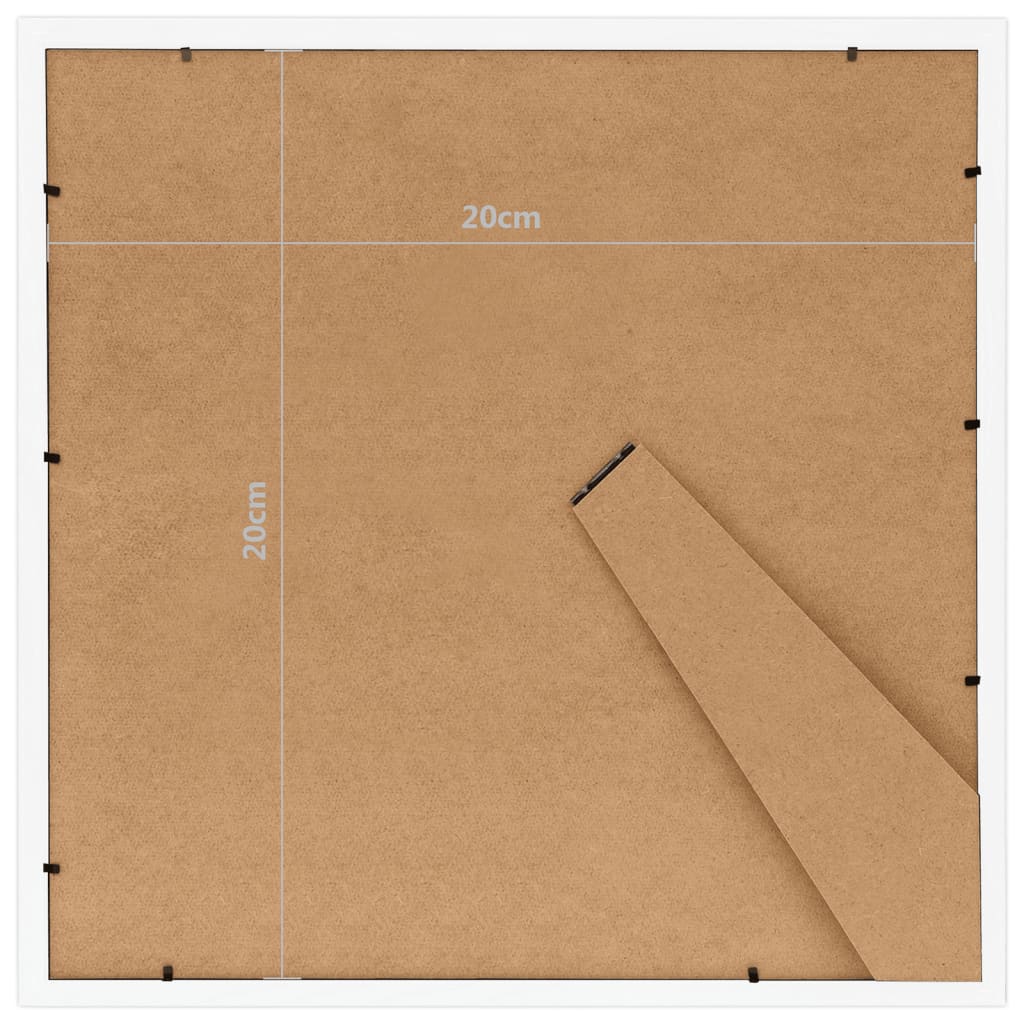 Fotolijsten 10 St Voor Tafel 20X20Cm Mdf Wit
