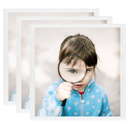 Fotolijsten 3 St Voor Wand 50X50 Cm Mdf Wit