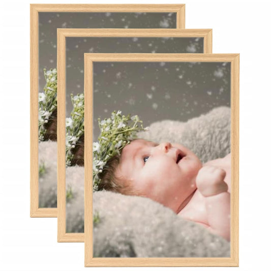 Fotolijsten 3 St Voor Tafel 10X15 Cm Lichteikenkleurig