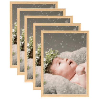 Fotolijsten 5 St Voor Tafel 10X15 Cm Lichteikenkleurig