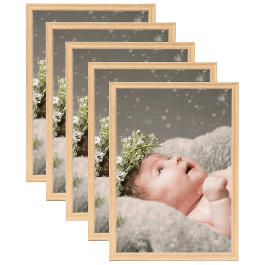 Fotolijsten 5 St Voor Tafel 10X15 Cm Lichteikenkleurig
