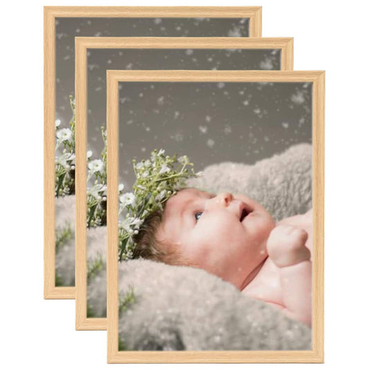 Fotolijsten 3 St Voor Tafel 13X18 Cm Lichteikenkleurig