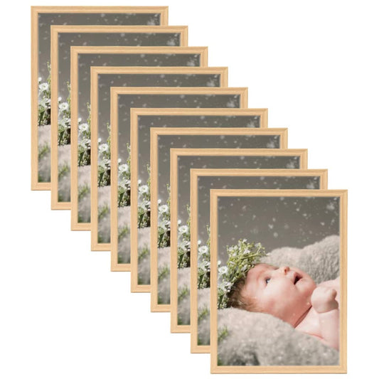 Fotolijsten 10 St Voor Tafel 13X18 Cm Lichteikenkleurig