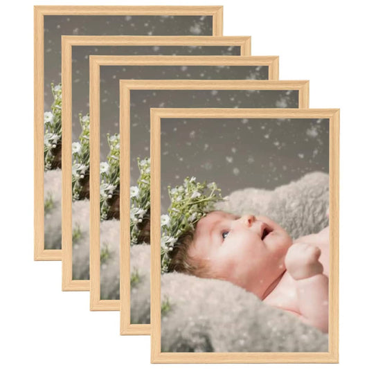 Fotolijsten 5 St Voor Tafel 15X21 Cm Lichteikenkleurig