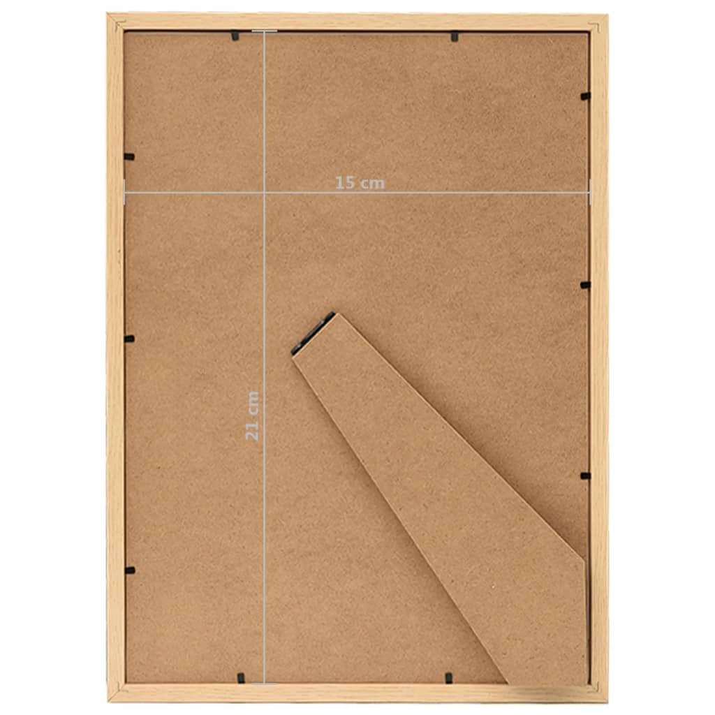 Fotolijsten 5 St Voor Tafel 15X21 Cm Lichteikenkleurig
