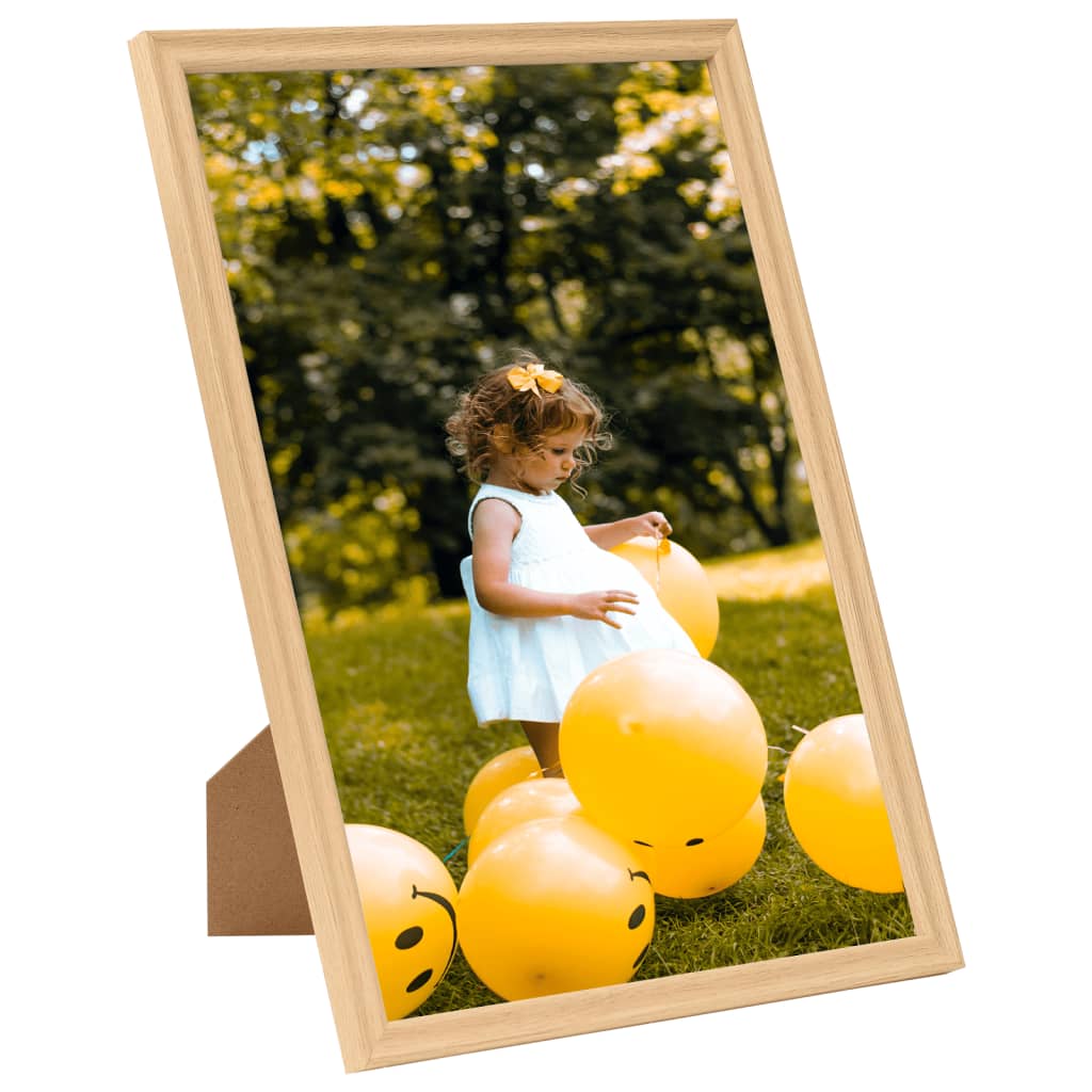 Fotolijsten 3 St Voor Tafel 18X24 Cm Lichteikenkleurig
