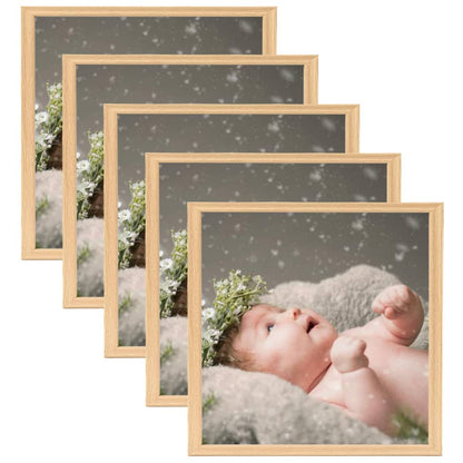 Fotolijsten 5 St Voor Tafel 20X20 Cm Lichteikenkleurig
