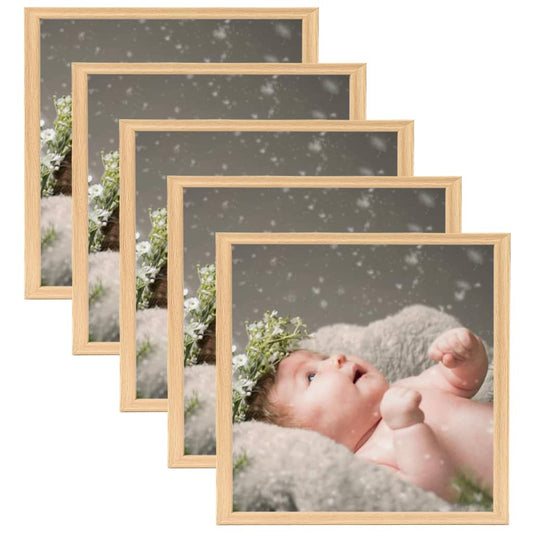 Fotolijsten 5 St Voor Tafel 20X20 Cm Lichteikenkleurig
