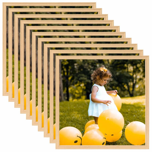 Fotolijsten 10 St Voor Tafel 20X20 Cm Lichteikenkleurig