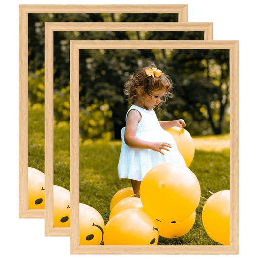 Fotolijsten 3 St Voor Tafel 20X25 Cm Lichteikenkleurig