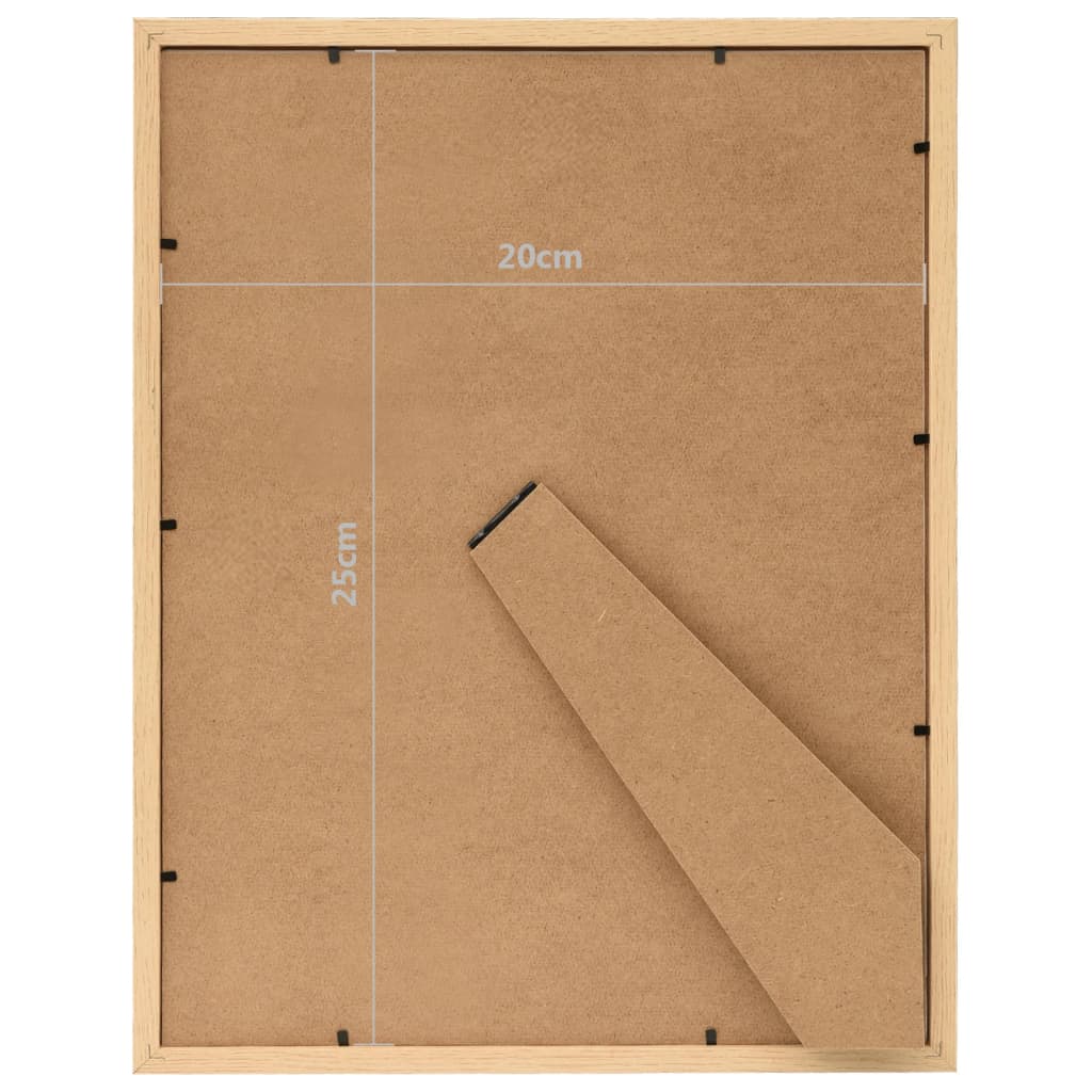 Fotolijsten 3 St Voor Tafel 20X25 Cm Lichteikenkleurig