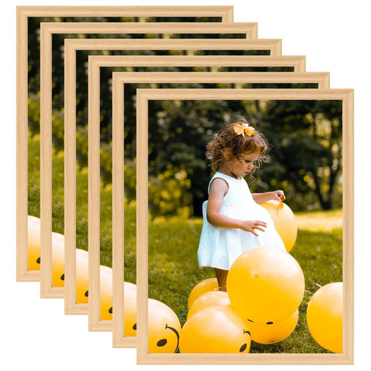Fotolijsten 5 St Voor Tafel 20X25 Cm Lichteikenkleurig