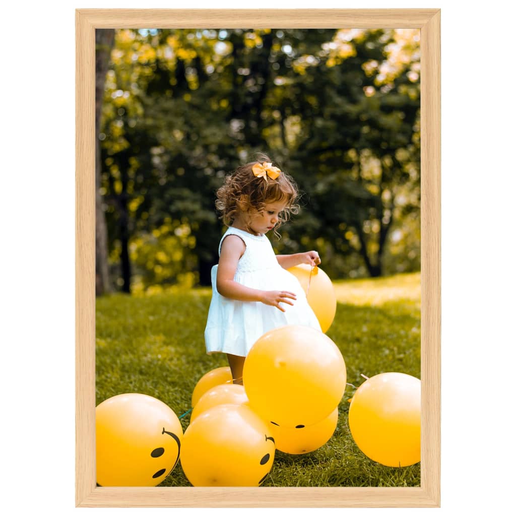 Fotolijsten 5 St Voor Wand Of Tafel 21X29,7 Cm Lichteikenkleur