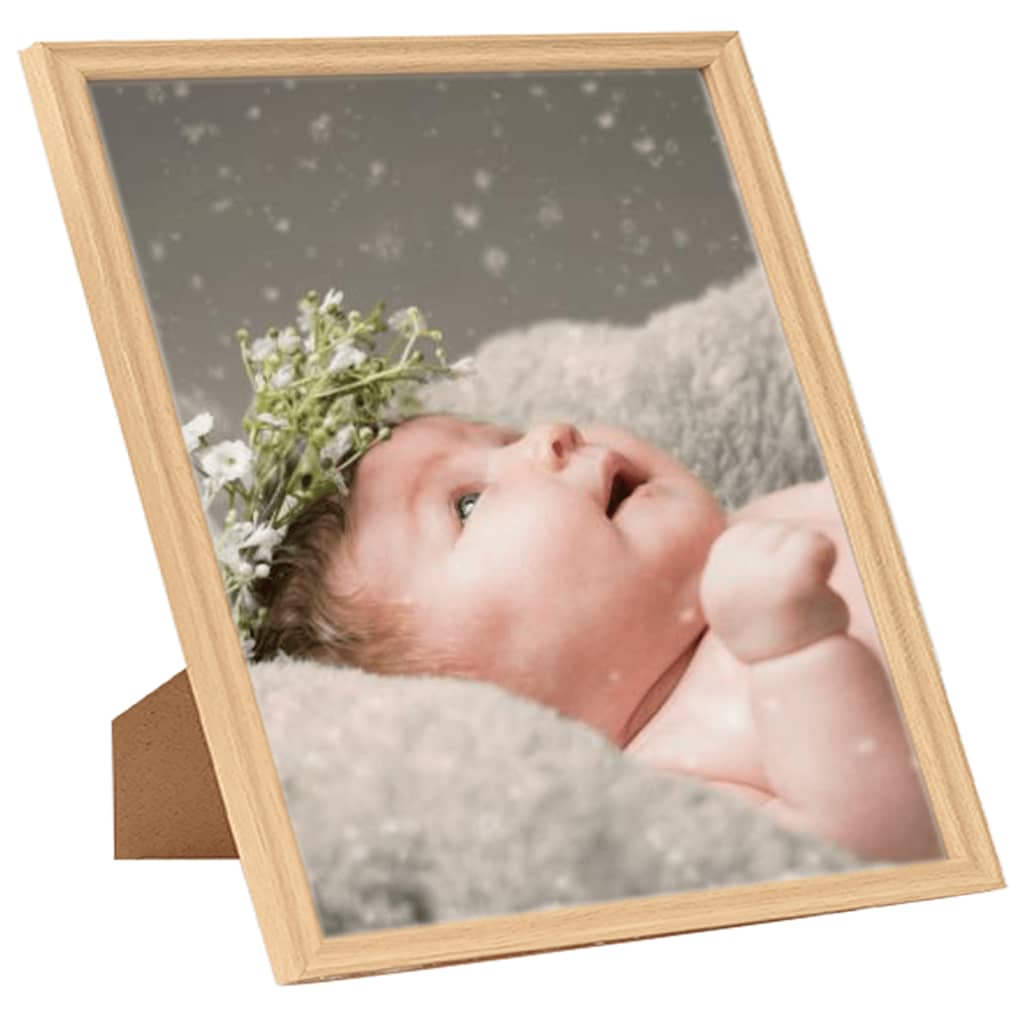 Fotolijsten 3 St Voor Tafel 28X35 Cm Lichteikenkleurig