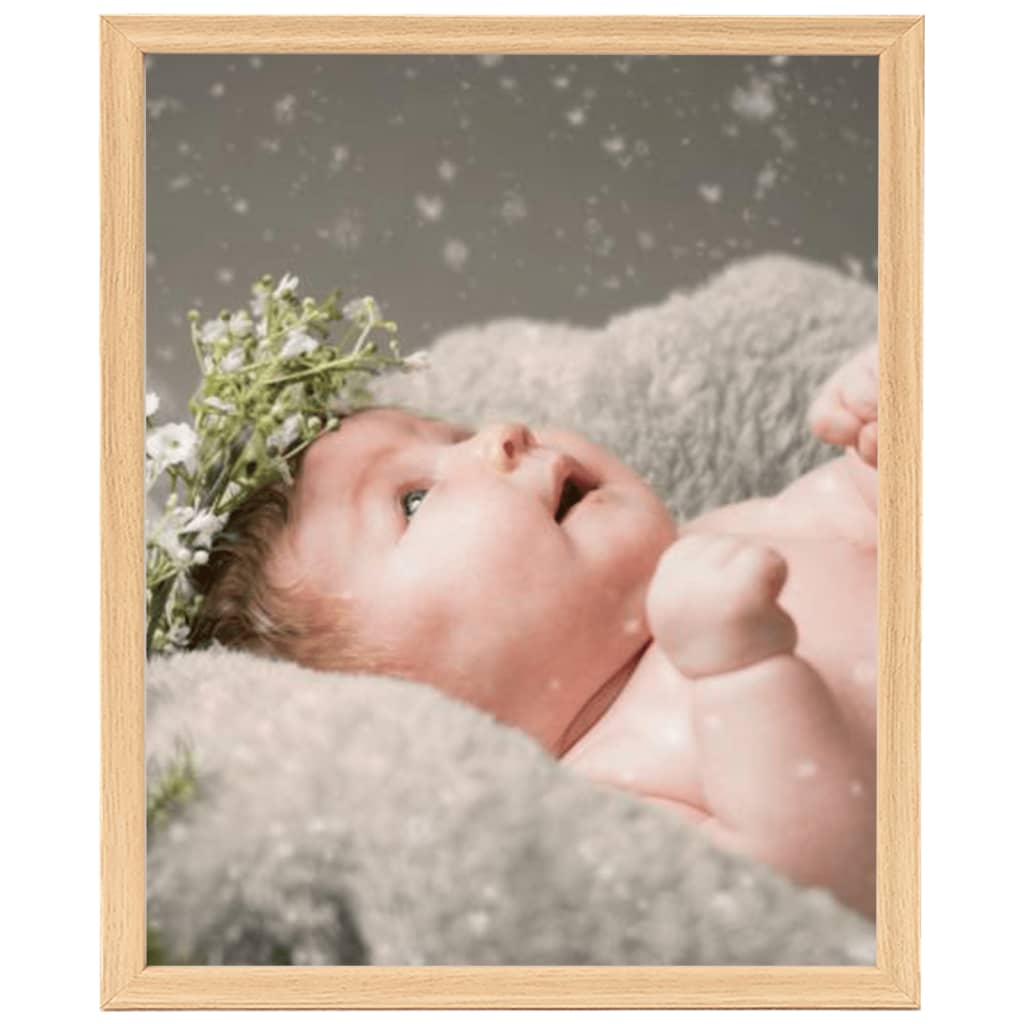 Fotolijsten 5 St Voor Wand Of Tafel 28X35 Cm Lichteikenkleurig