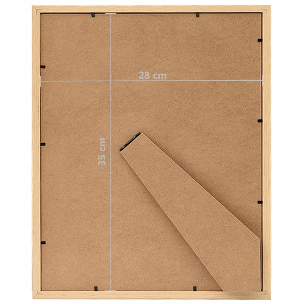 Fotolijsten 5 St Voor Wand Of Tafel 28X35 Cm Lichteikenkleurig