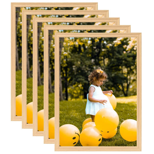 Fotolijsten 5 St Voor Wand Of Tafel 29,7X42 Cm Lichteikenkleur