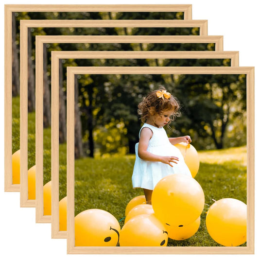 Fotolijsten 5 St Voor Wand 40X40 Cm Lichteikenkleurig