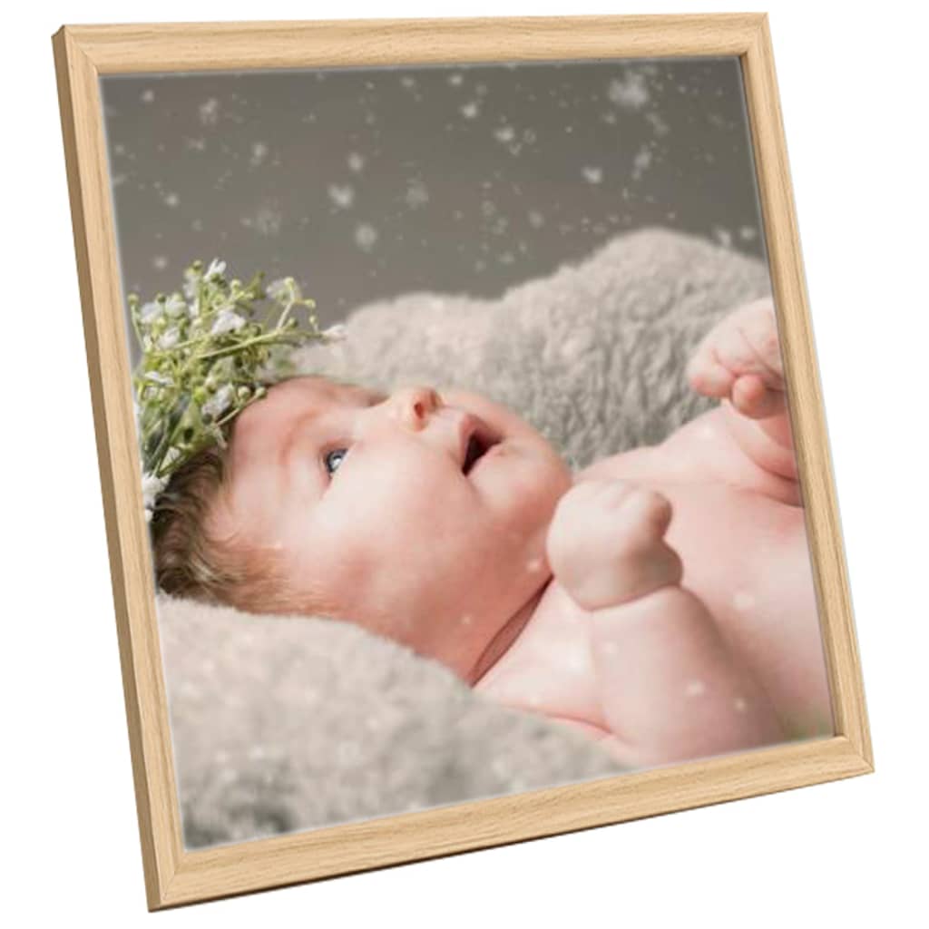 Fotolijsten 3 St Voor Wand 50X50 Cm Lichteikenkleurig