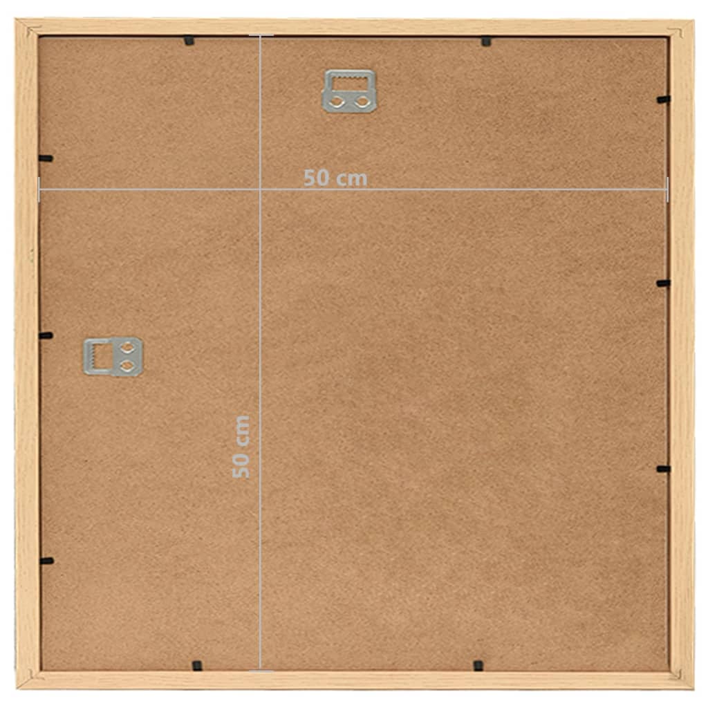Fotolijsten 3 St Voor Wand 50X50 Cm Lichteikenkleurig