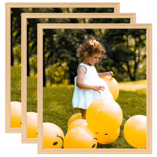 Fotolijsten 3 St Voor Wand Of Tafel 50X60 Cm Lichteikenkleurig