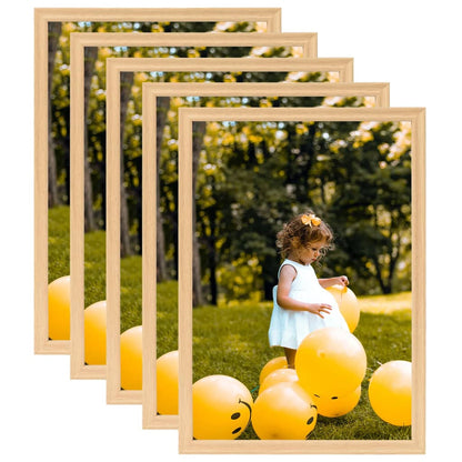 Fotolijsten 5 St Voor Wand 50X70 Cm Lichteikenkleurig