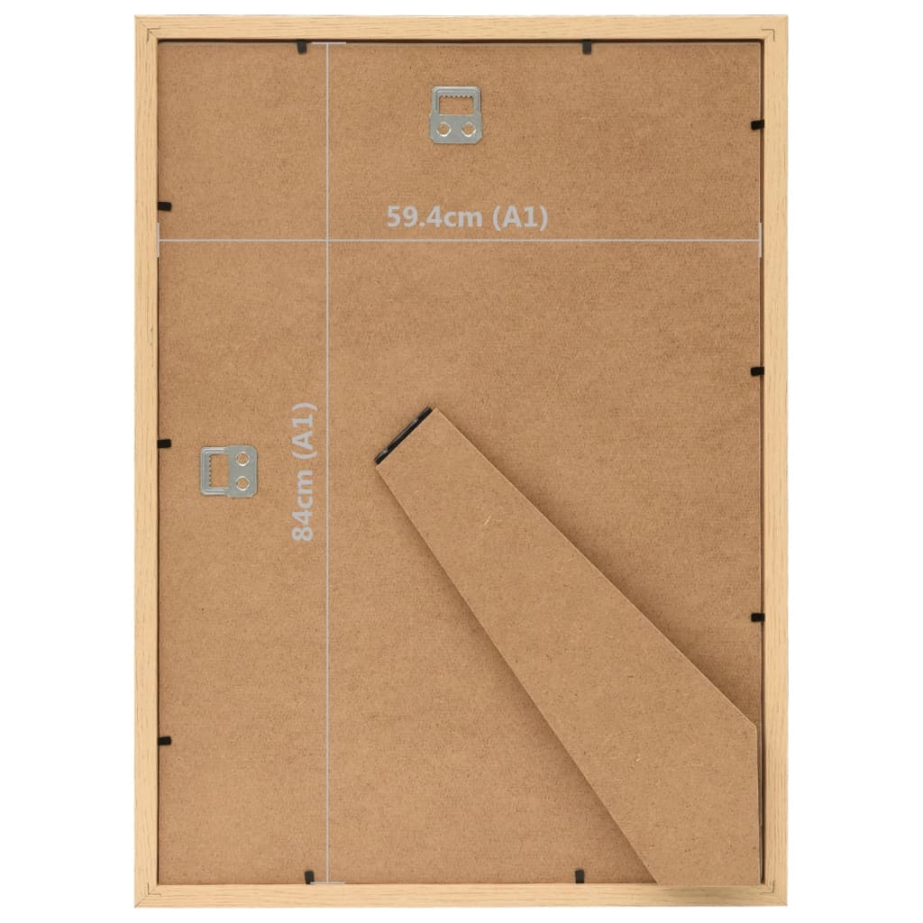 Fotolijsten 3 St Voor Wand Of Tafel 59,4X84 Cm Lichteikenkleur