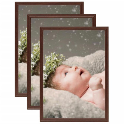 Fotolijsten 3 St Voor Tafel 10X15 Cm Mdf Donkerrood