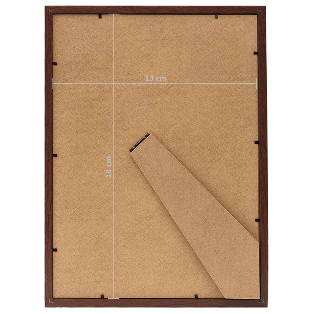 Fotolijsten 10 St Voor Wand Of Tafel 13X18 Cm Donkerrood