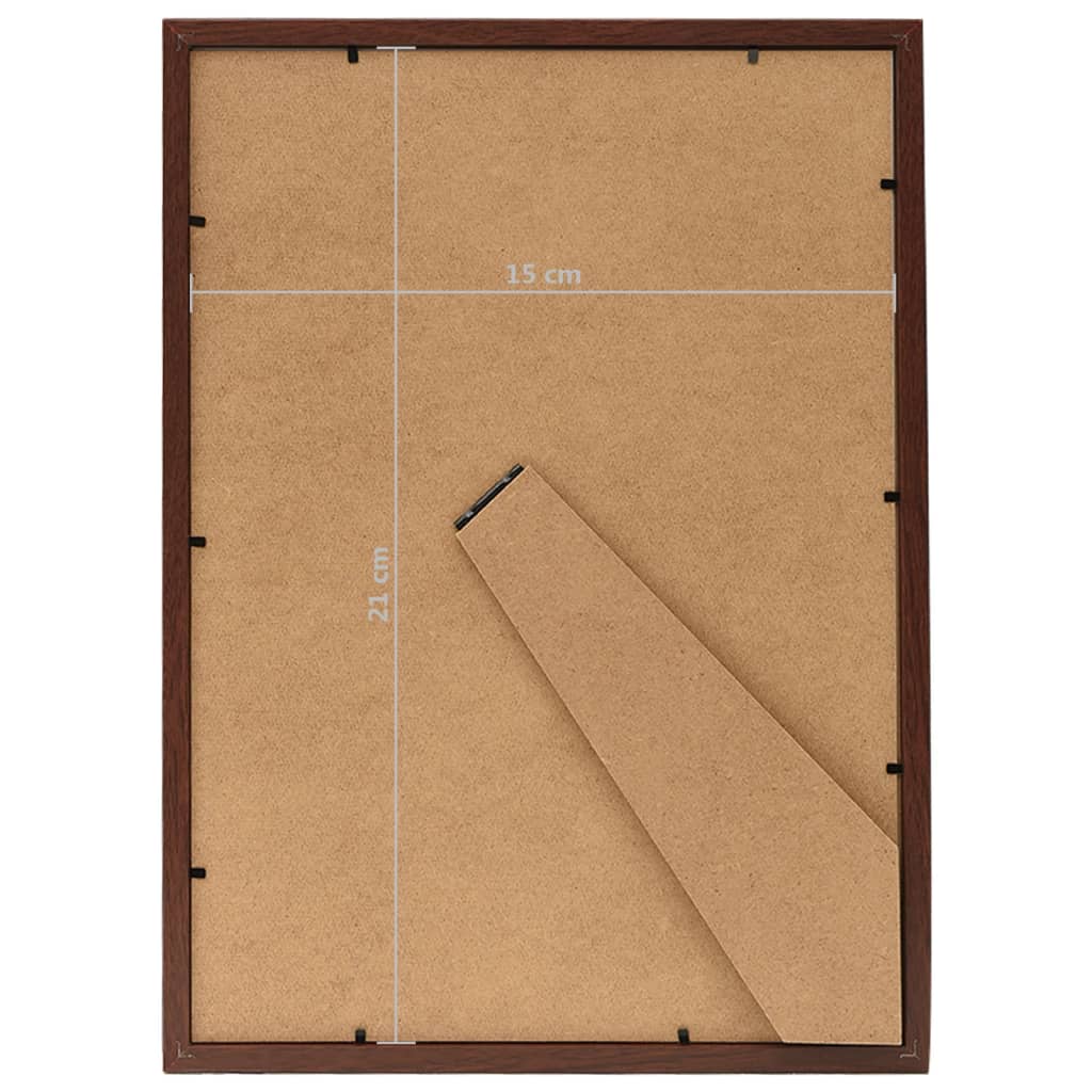 Fotolijsten 3 St Voor Wand Of Tafel 15X21 Cm Donkerrood
