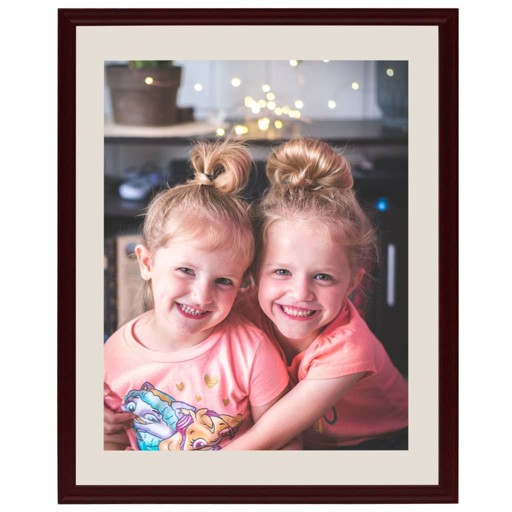Fotolijsten 5 St Voor Wand Of Tafel 18X24 Cm Donkerrood