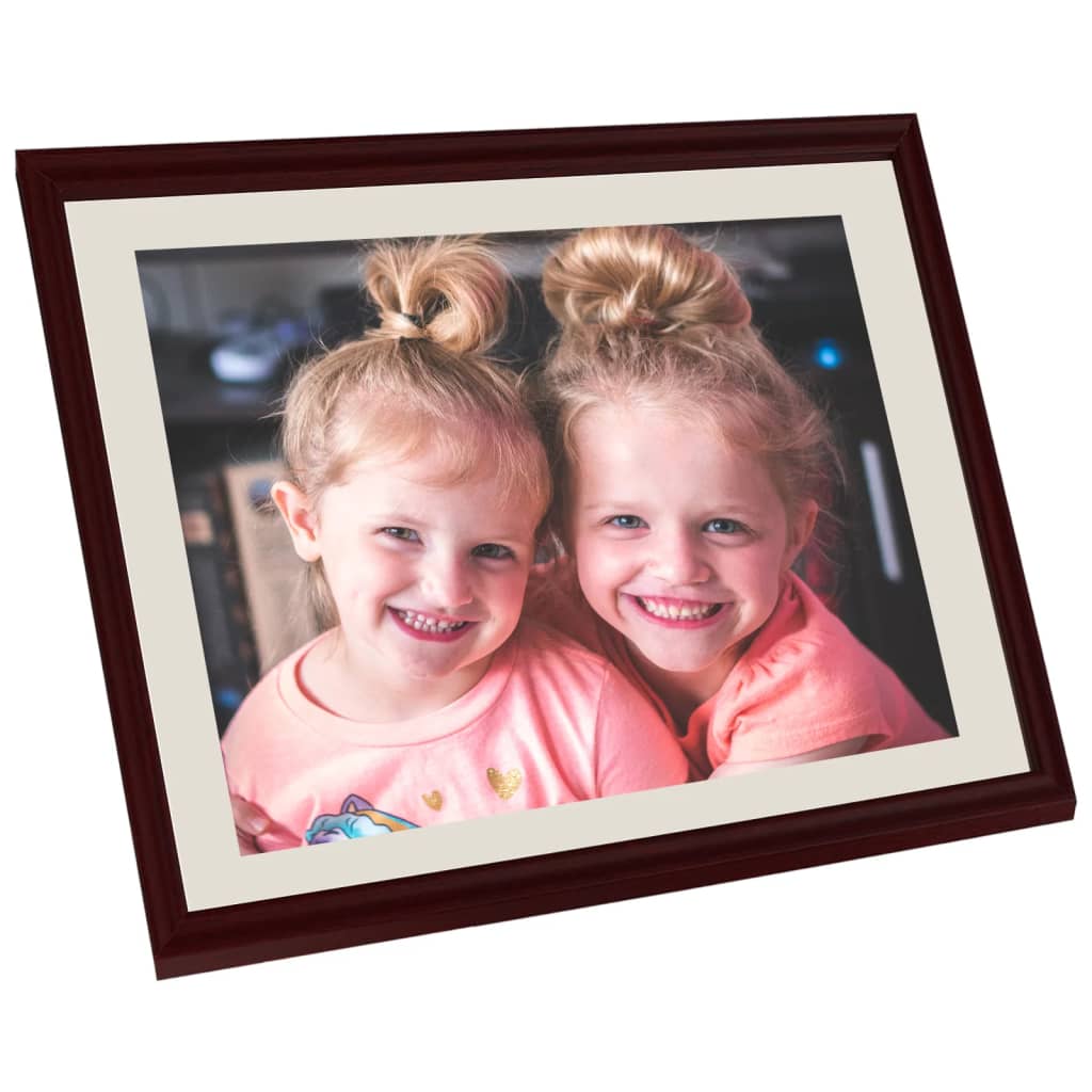 Fotolijsten 5 St Voor Wand Of Tafel 18X24 Cm Donkerrood