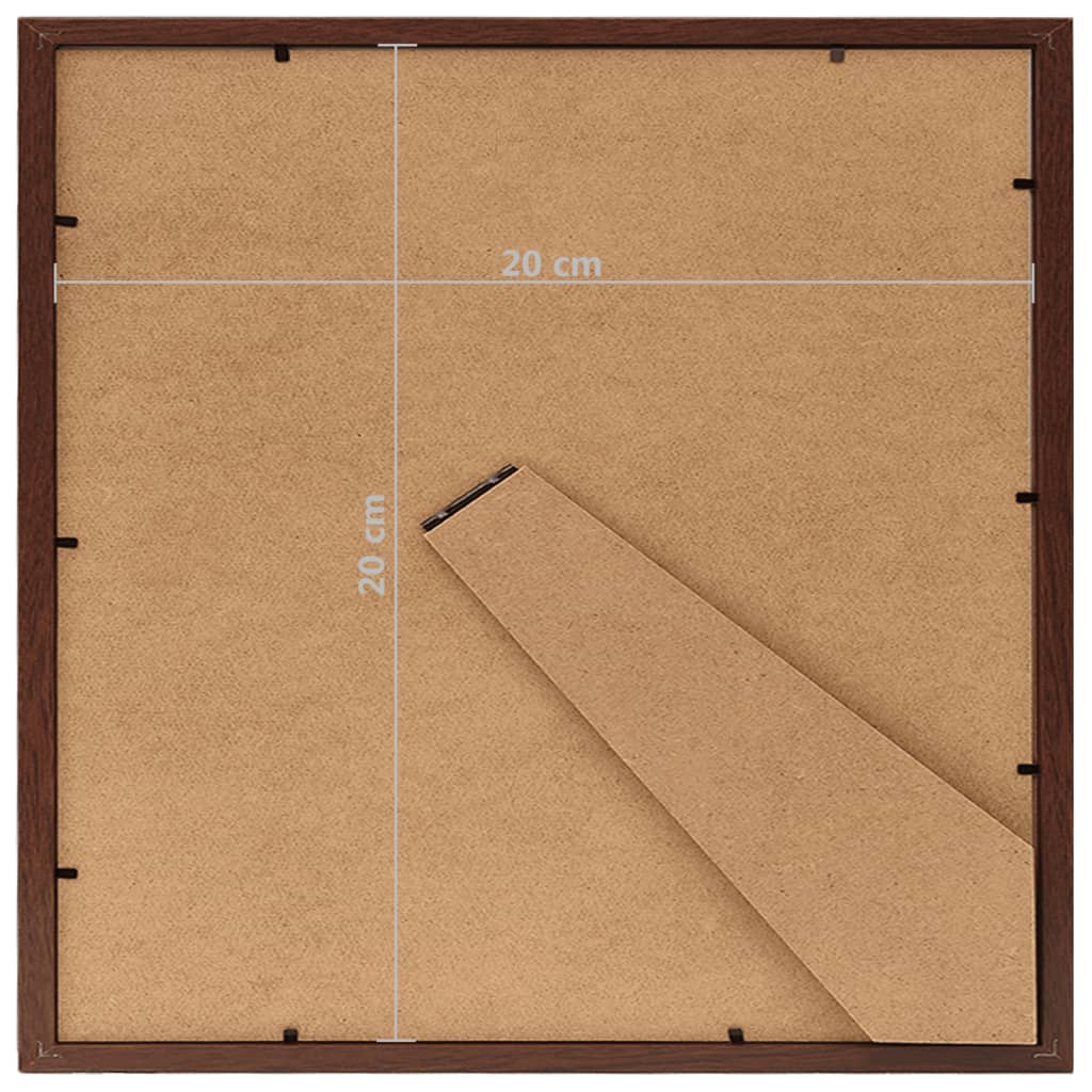 Fotolijsten 5 St Voor Wand Of Tafel 20X20 Cm Donkerrood