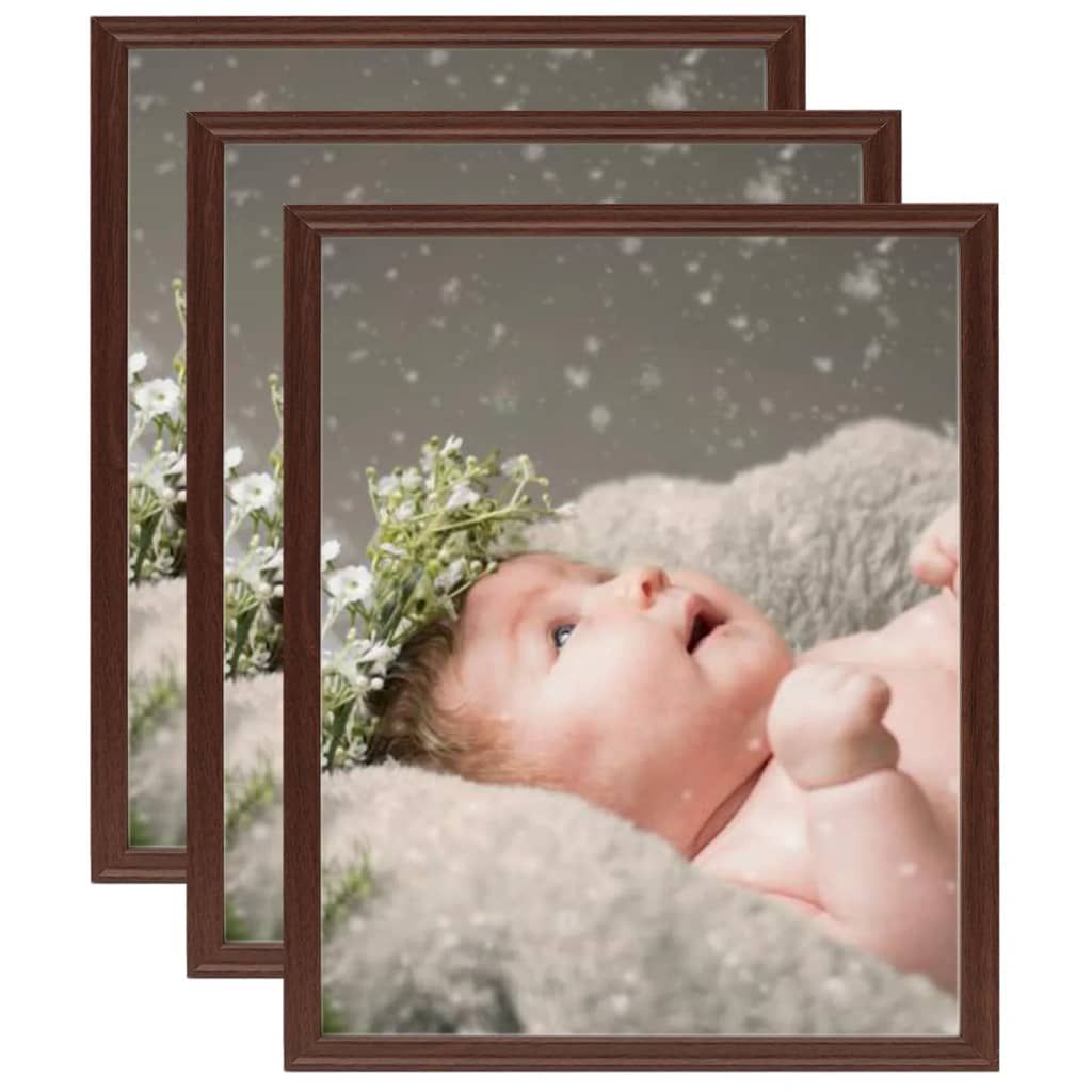 Fotolijsten 3 St Voor Tafel 20X25 Cm Donkerrood