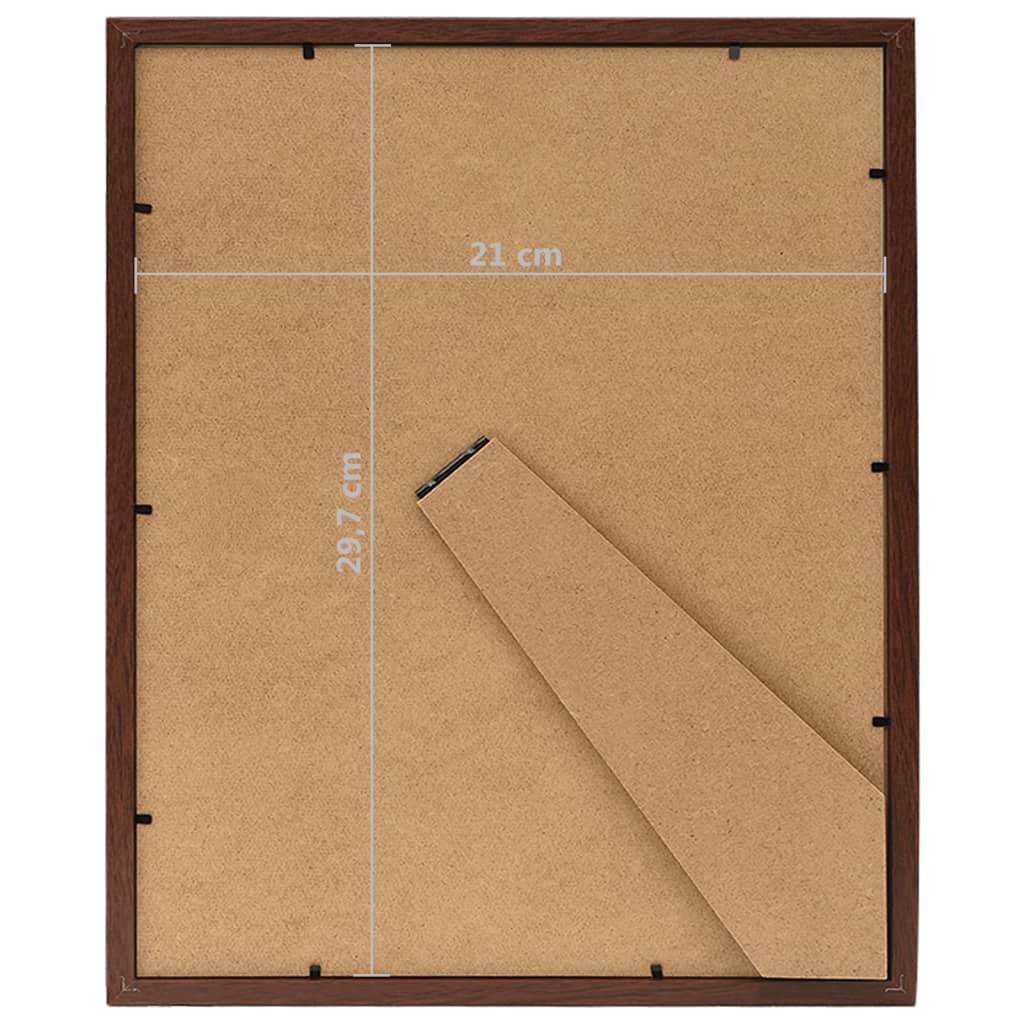 Fotolijsten 3 St Voor Tafel 21X29,7 Cm Donkerrood