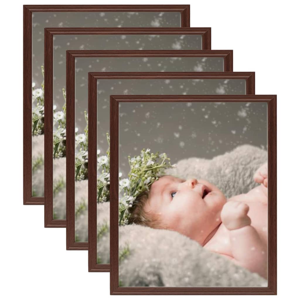 Fotolijsten 5 St Voor Tafel 21X29,7 Cm Donkerrood