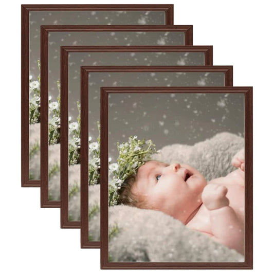 Fotolijsten 5 St Voor Tafel 28X35 Cm Donkerrood