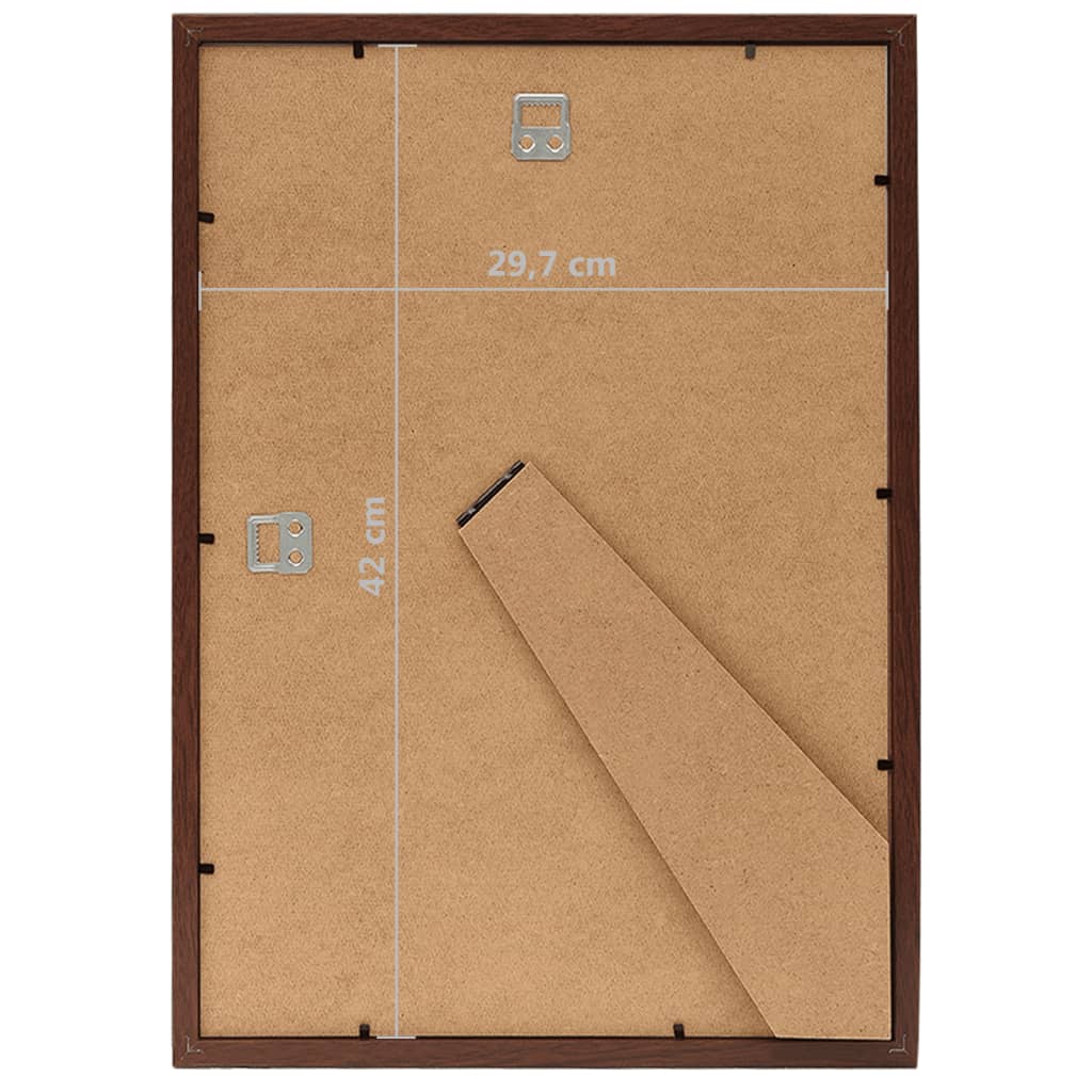 Fotolijsten 3 St Voor Wand Of Tafel 29,7X42 Cm Donkerrood
