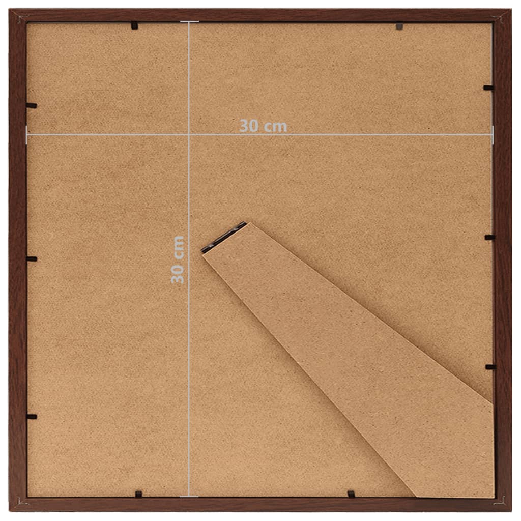 Fotolijsten 3 St Voor Wand Of Tafel 30X30 Cm Donkerrood