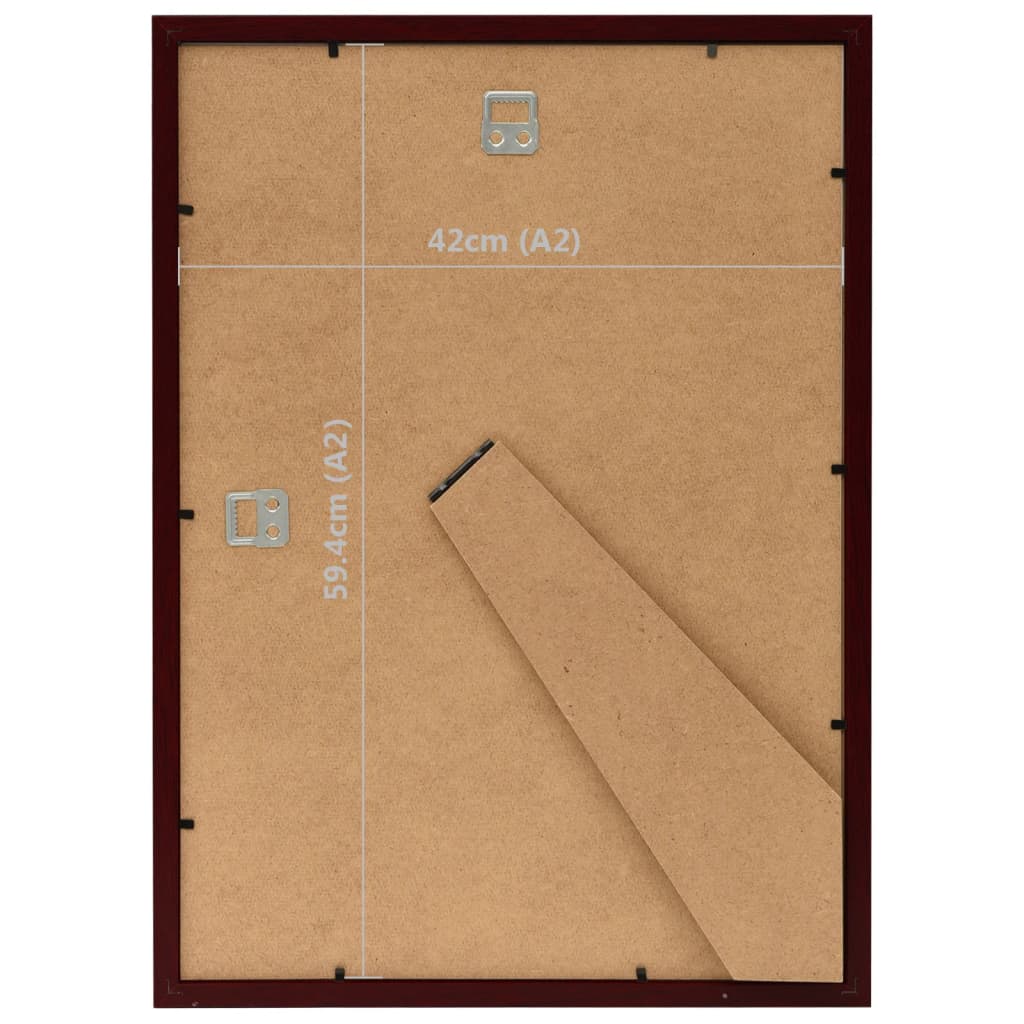 Fotolijsten 3 St Voor Wand Of Tafel 42X59,4 Cm Donkerrood